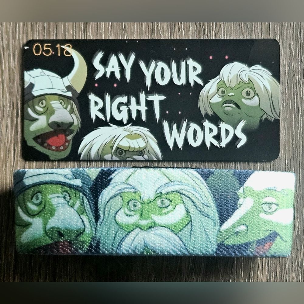 ZOX "SAY YOUR RIGHT WORDS" #518 Labyrinth MED COLLECTIBLE WRISTBAND